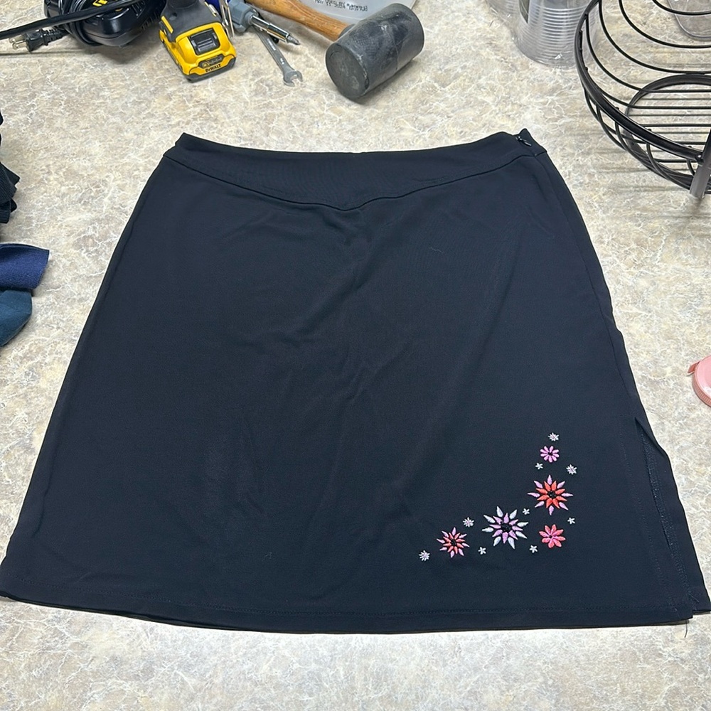 Black Petite Sophisticate Skirt